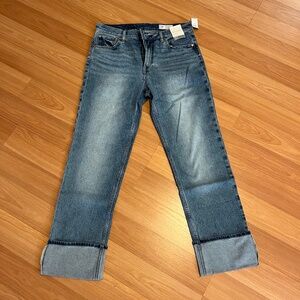 GAP Women's '90s High-Rise Cuffed Jean, Size 31